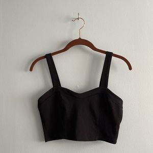 Forever 21 Size S Black Crop Top with Bow Back